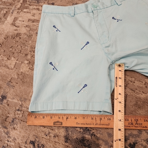 Vineyard Vines Lacrosse Embroidered Breaker Shorts - Pool Side 7" Size 33 - Picture 14 of 14